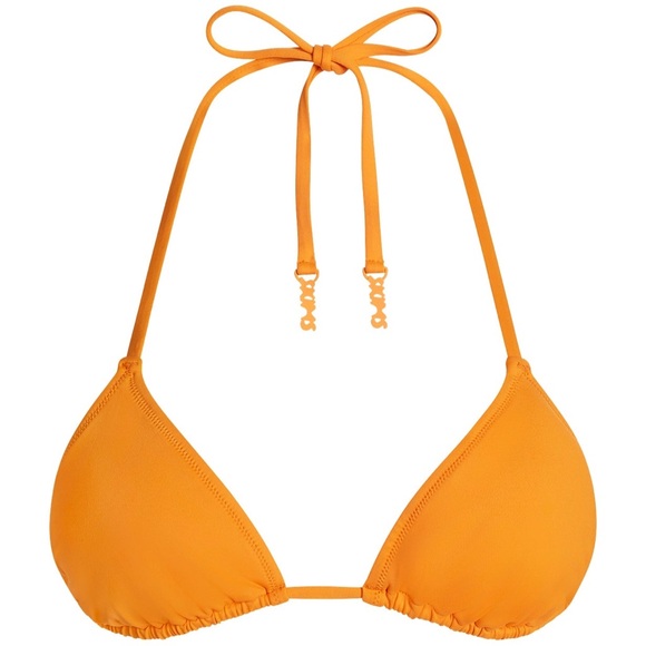 NWT Signature Swim Triangle Bikini Top Size Small Tangerine - Picture 1 of 5